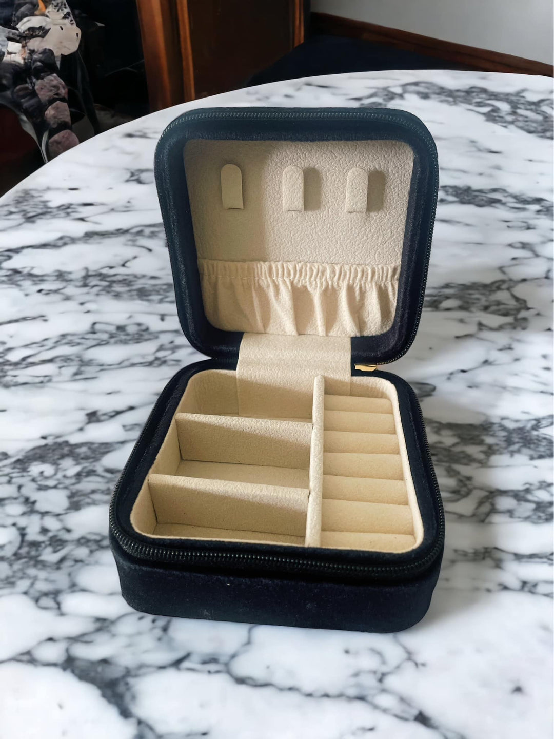 Quilted Velvet Jewelry Box