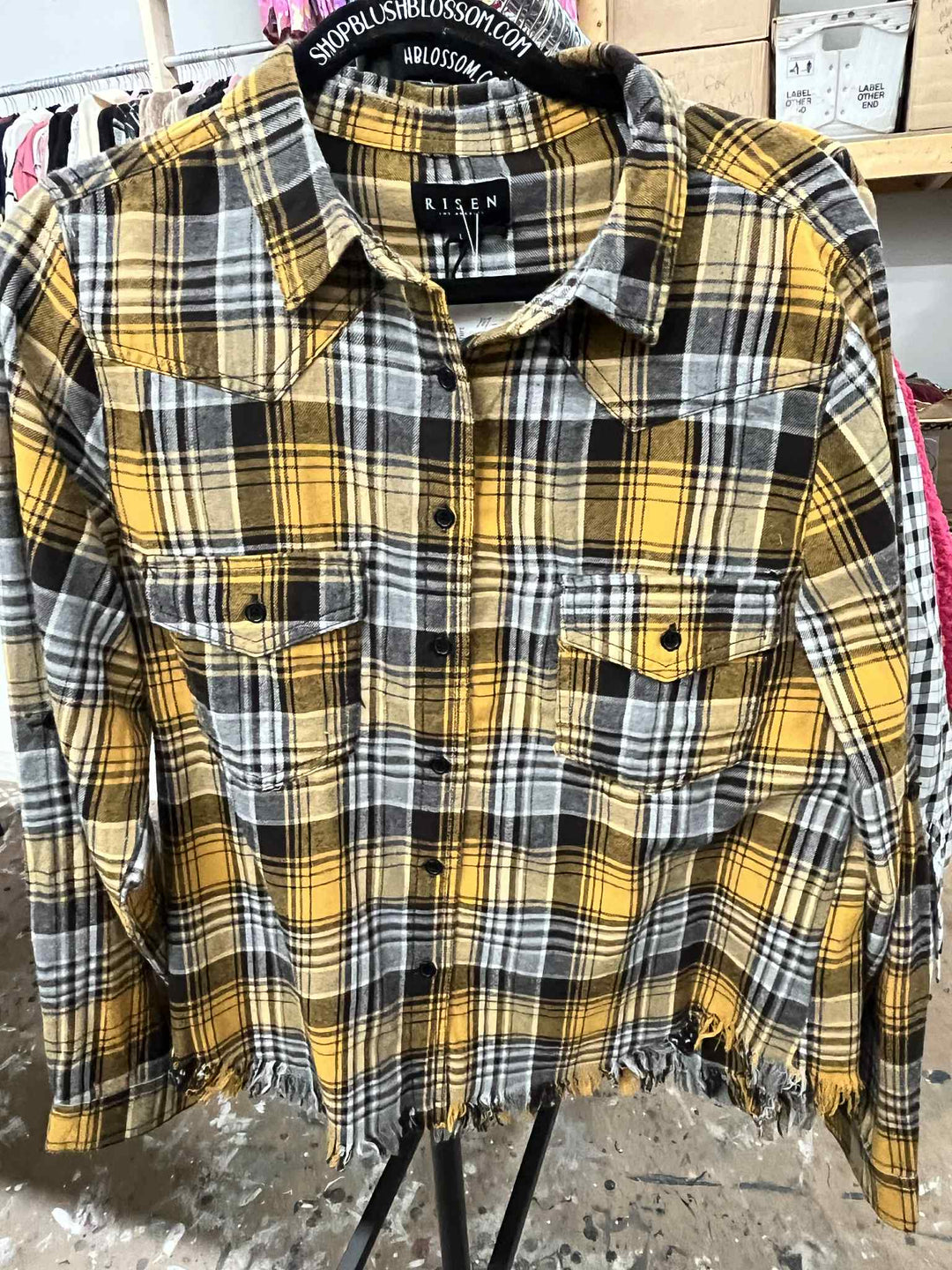 Yellow & Black Flannel