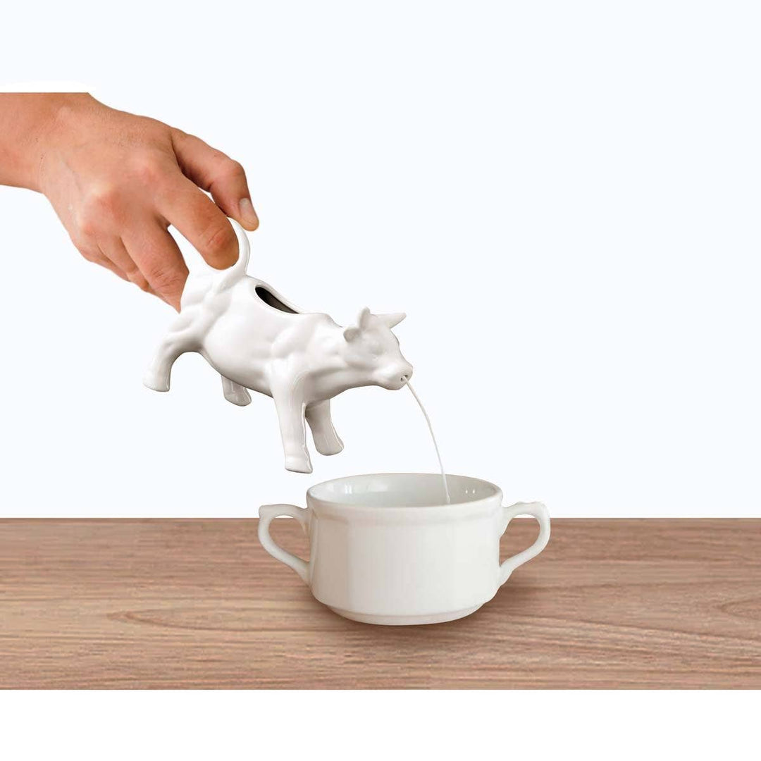 HIC Kitchen Cow Creamer With Handle, 6oz
