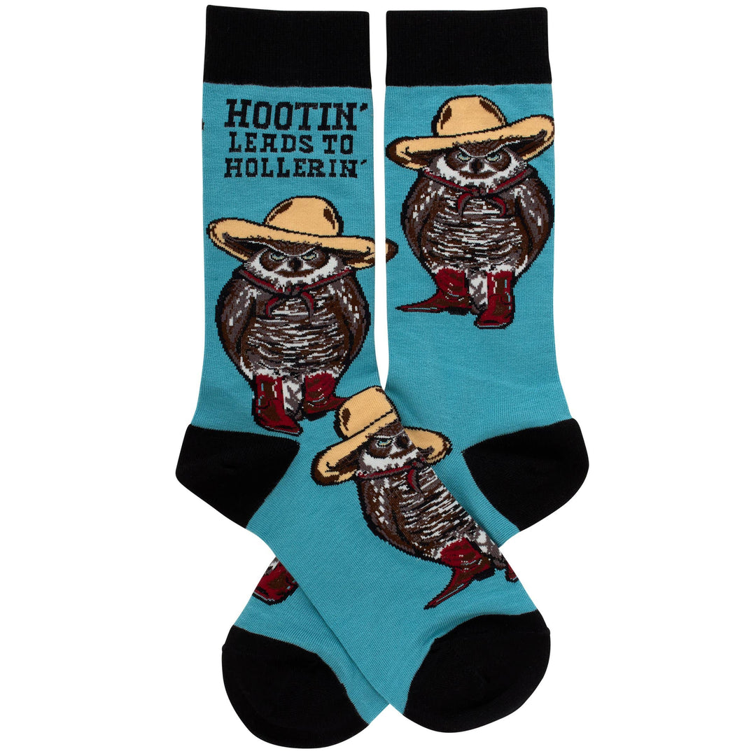 Hootin' Leads To Hollerin' Socks