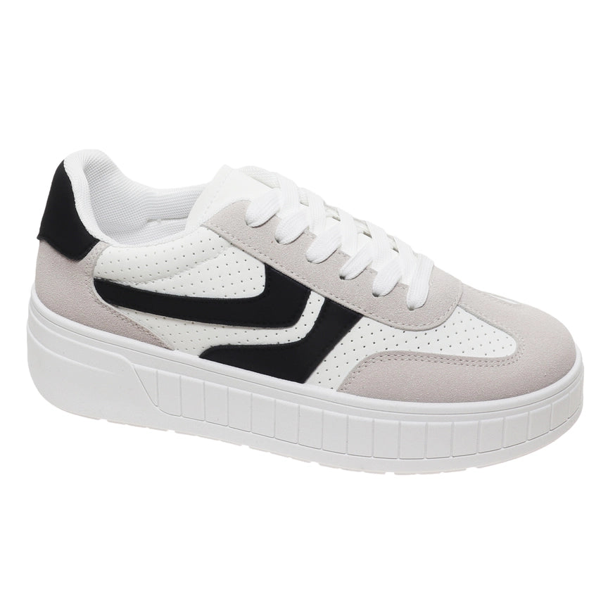 Black Lacey Sneaker
