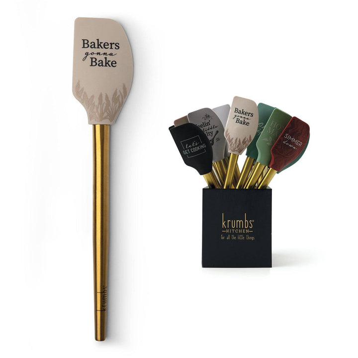 Krumbs Kitchen Elements Spatula w/Metallic Gold Handle