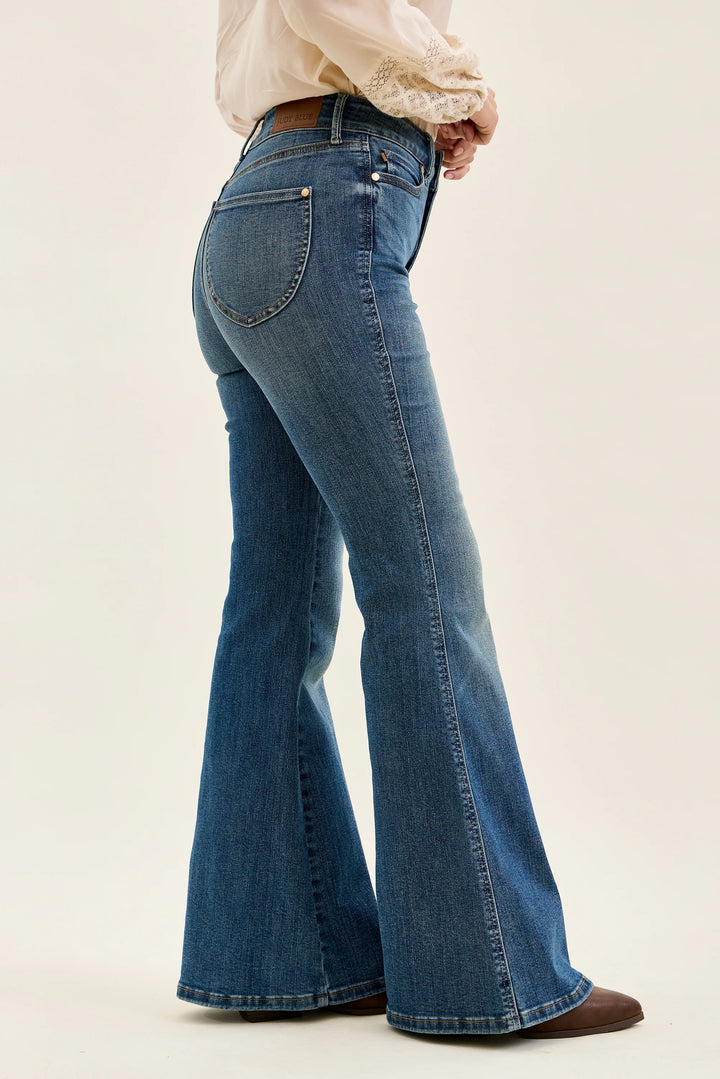 Judy Blue Double Button Tummy Control Flare