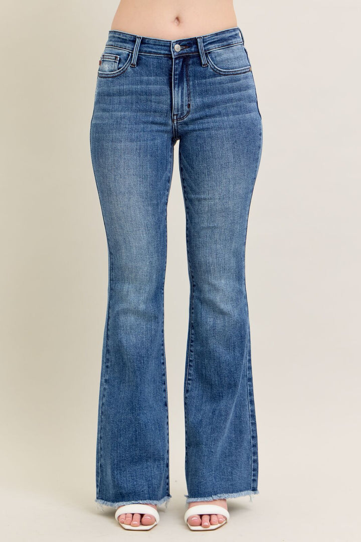 Judy Blue Mid Rise Flare Jeans
