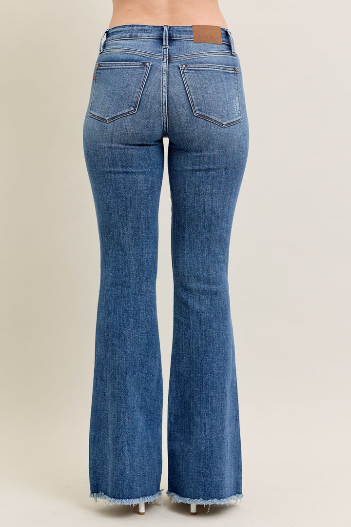 Judy Blue Mid Rise Flare Jeans