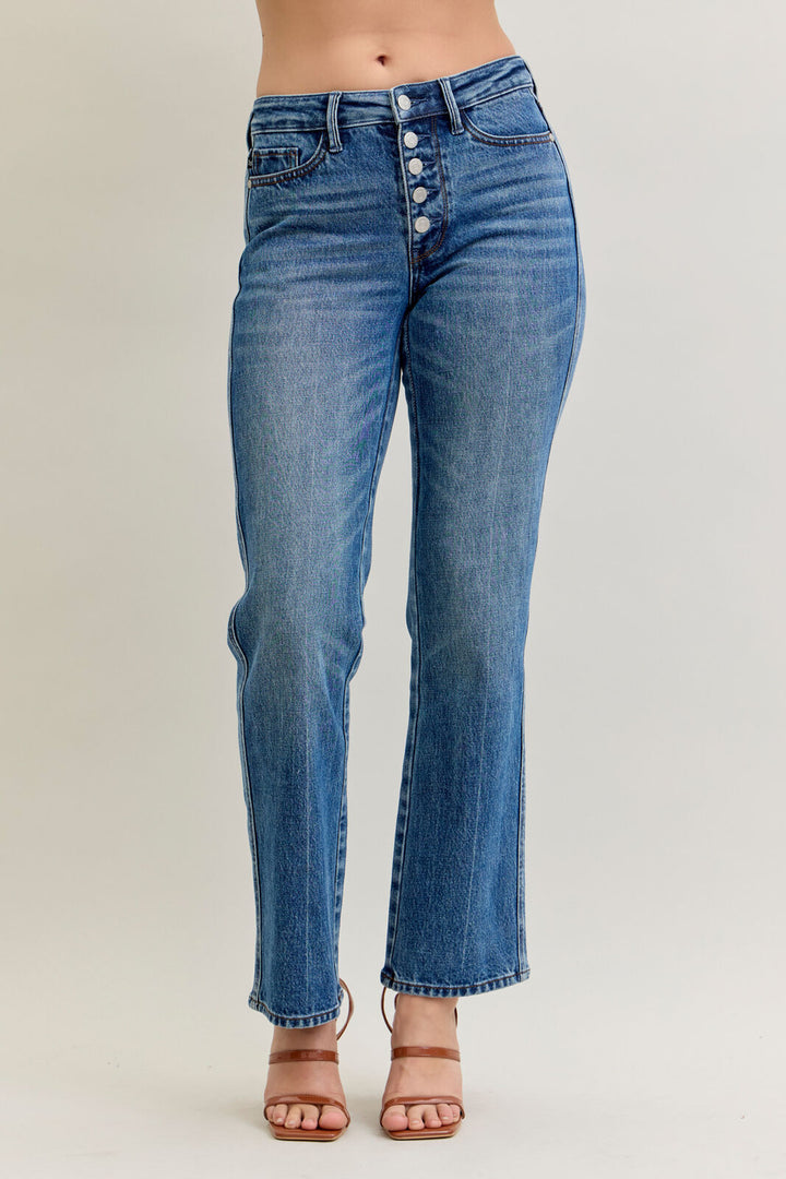 Judy Blue Rigid Magic Button Fly Straight