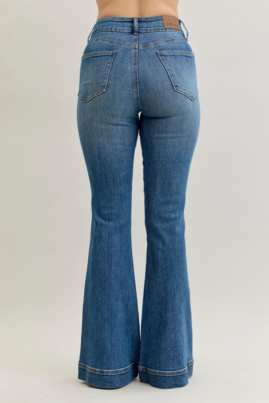 Judy Blue Tummy Control Double Button Flare