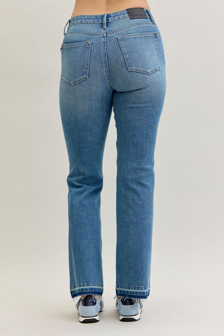 Judy Blue Mid Rise Tummy Control Release Hem