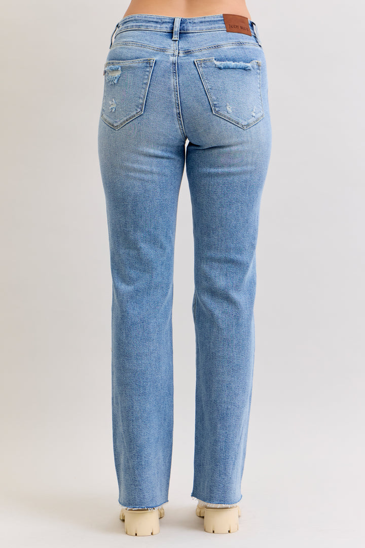 Judy Blue Mid Rise 90s Straight Jeans