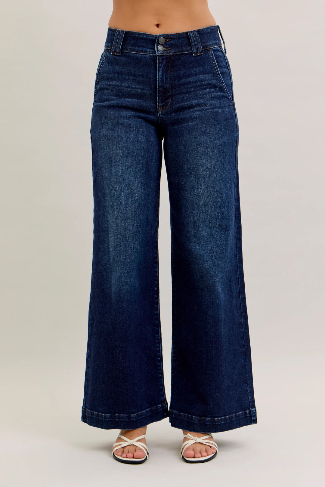 Judy Blue SHORT Trouser Wide Leg Jeans
