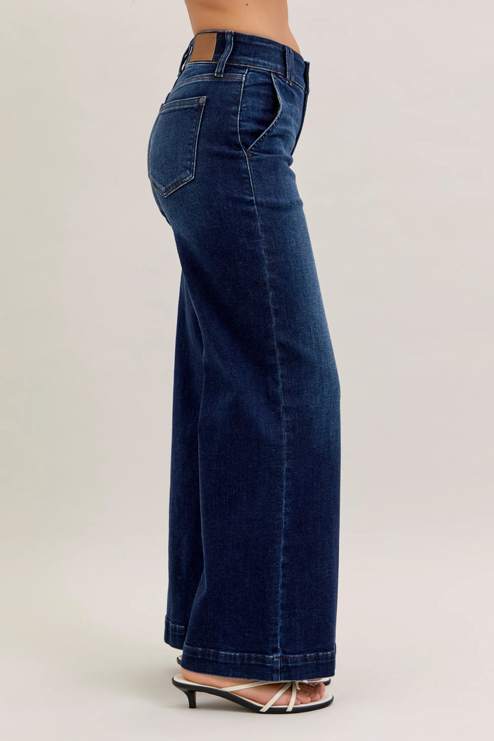 Judy Blue SHORT Trouser Wide Leg Jeans