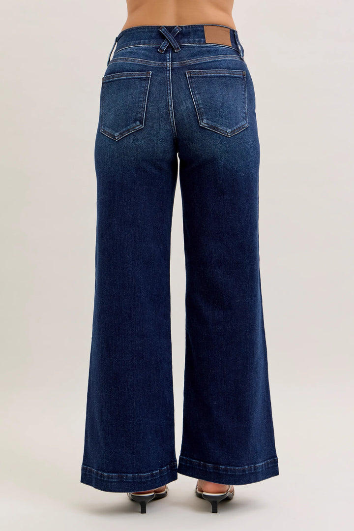 Judy Blue SHORT Trouser Wide Leg Jeans