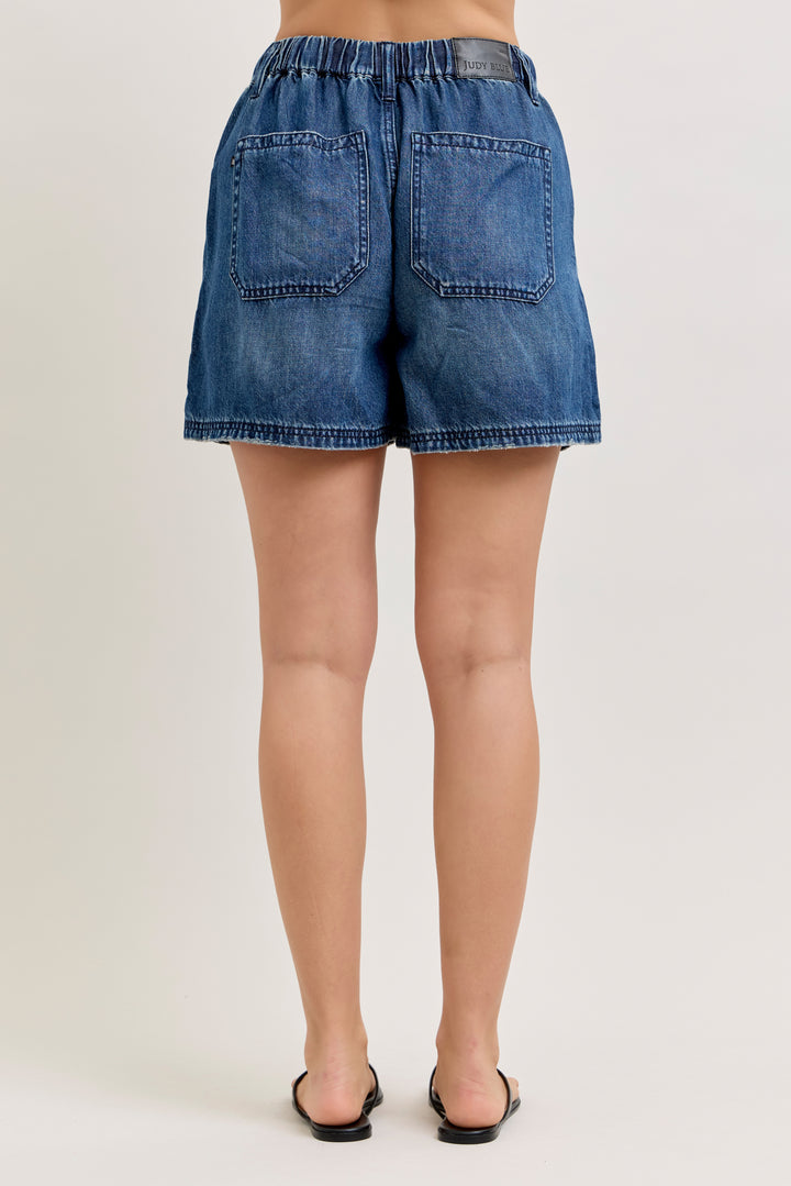 Size S & L Judy Blue Dark Feather weight Short