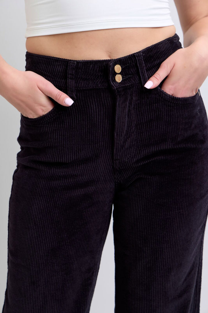 Judy Blue Black Corded Trouser