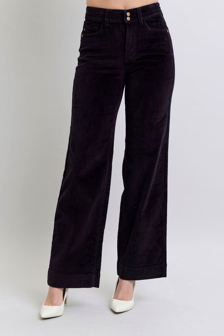 Judy Blue Black Corded Trouser