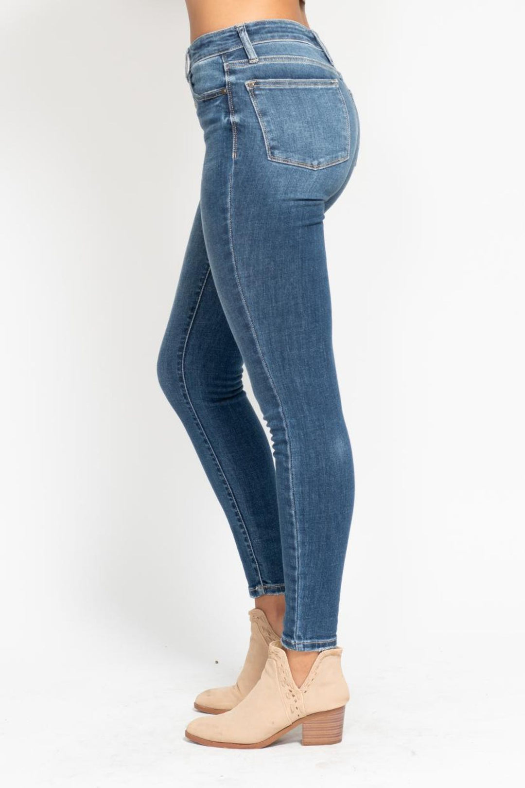 Judy Blue Hi Rise Button Fly Skinny