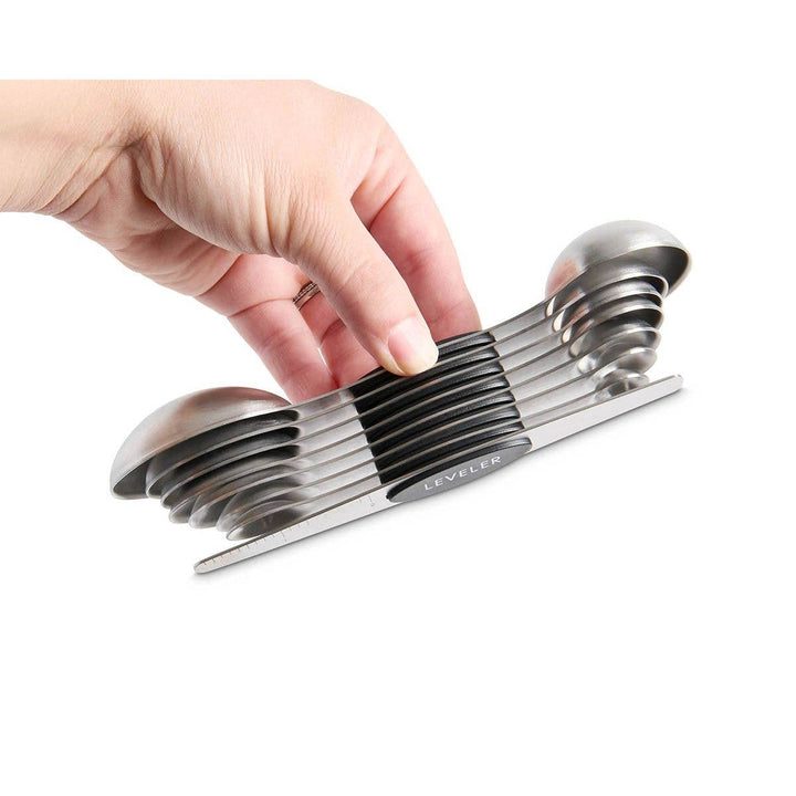 Magnetic Measuring Spoons – Dual-Sided with Leveler
