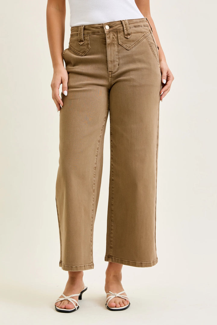 Judy Blue Golden Brown Vintage Front Yoke Jeans