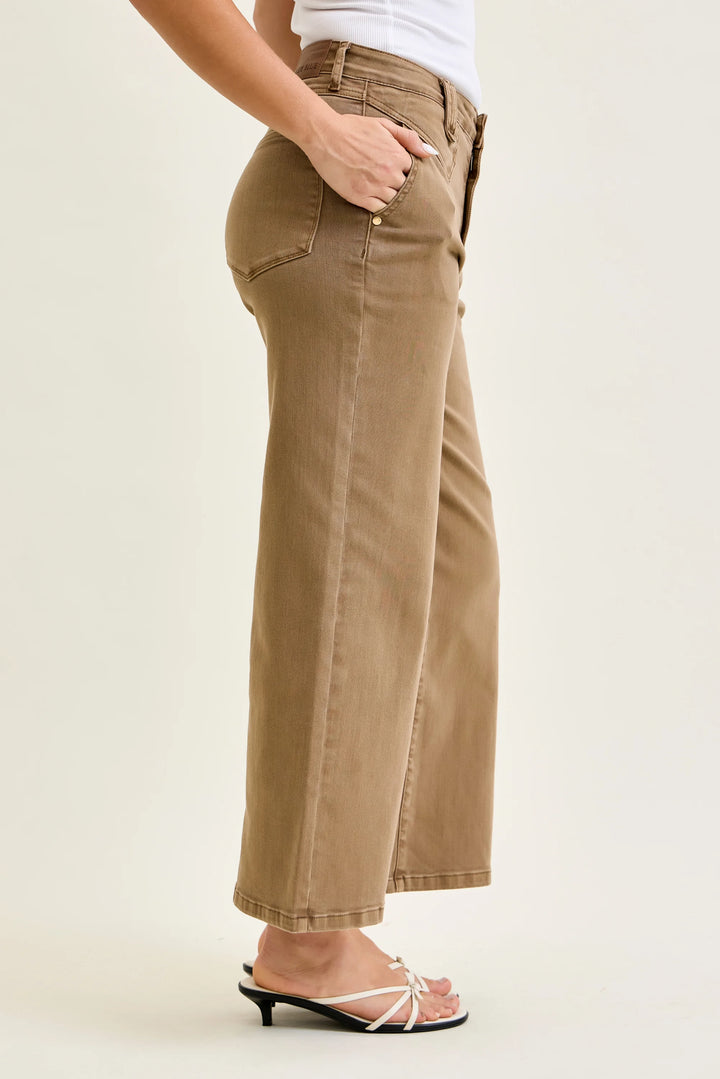 Judy Blue Golden Brown Vintage Front Yoke Jeans