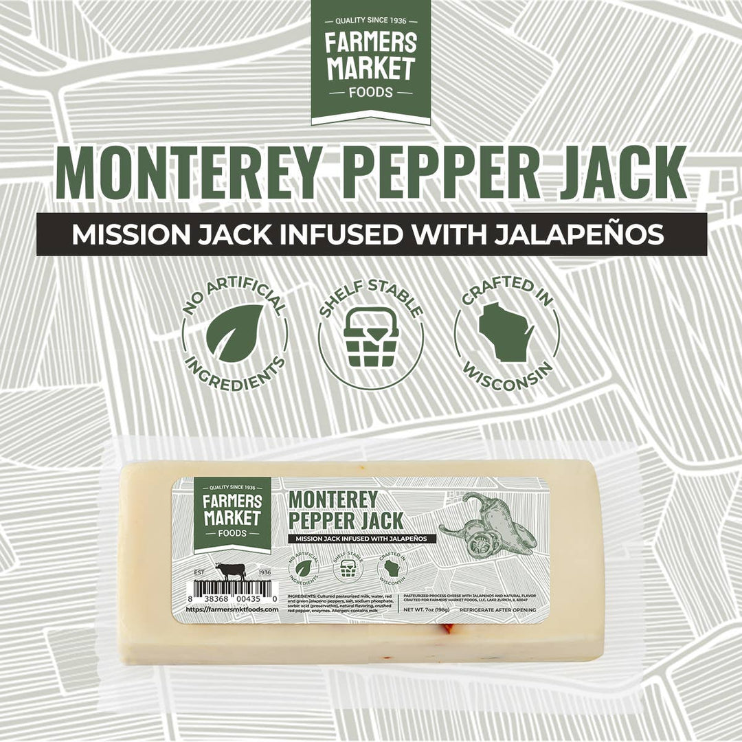 Monterey Pepper Jack Cheese 7oz (Shelf Stable)
