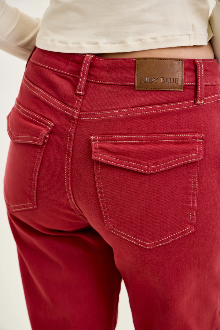 Judy Blue Haute Red Weekender Jeans