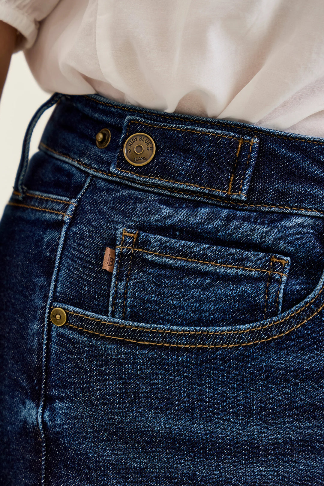 Judy Blue Retro Wide Adjustable Waist Jeans