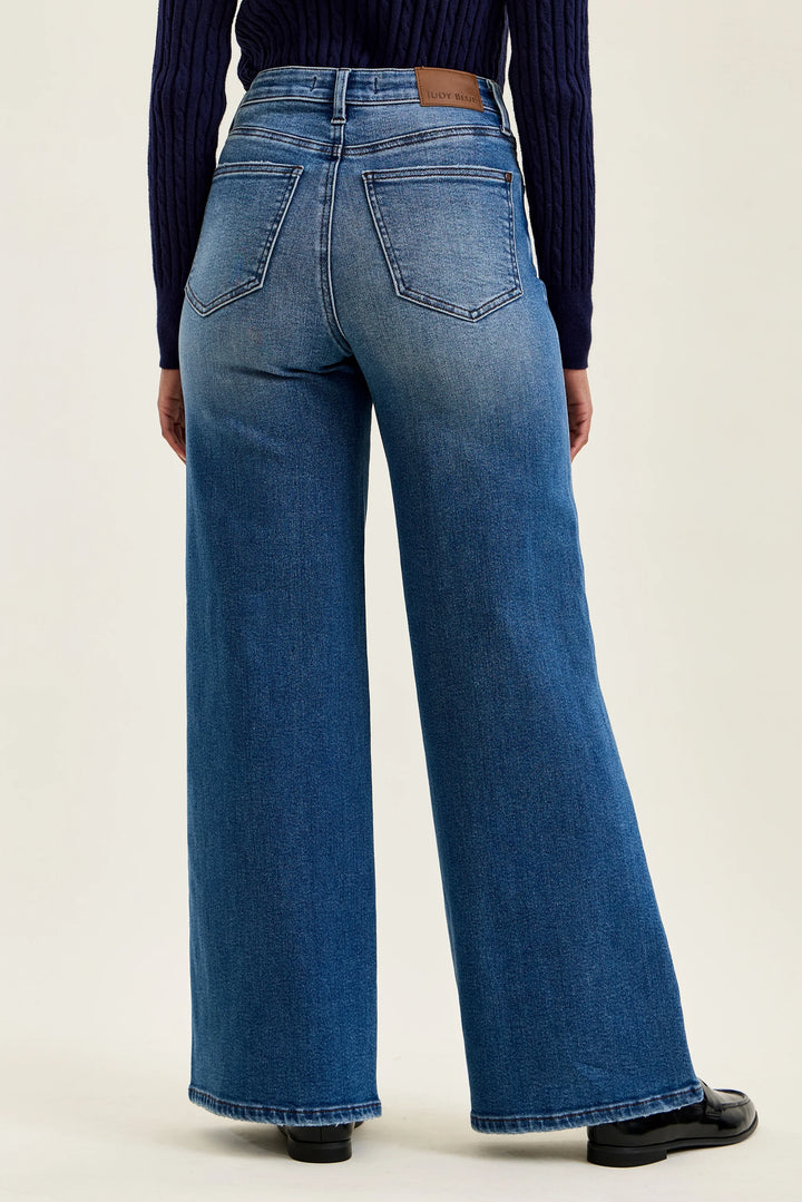 Judy Blue Tummy Control Retro Wide Jeans