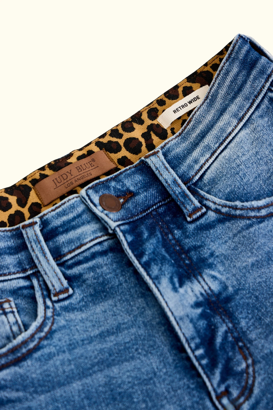 Judy Blue Tummy Control Retro Wide Jeans