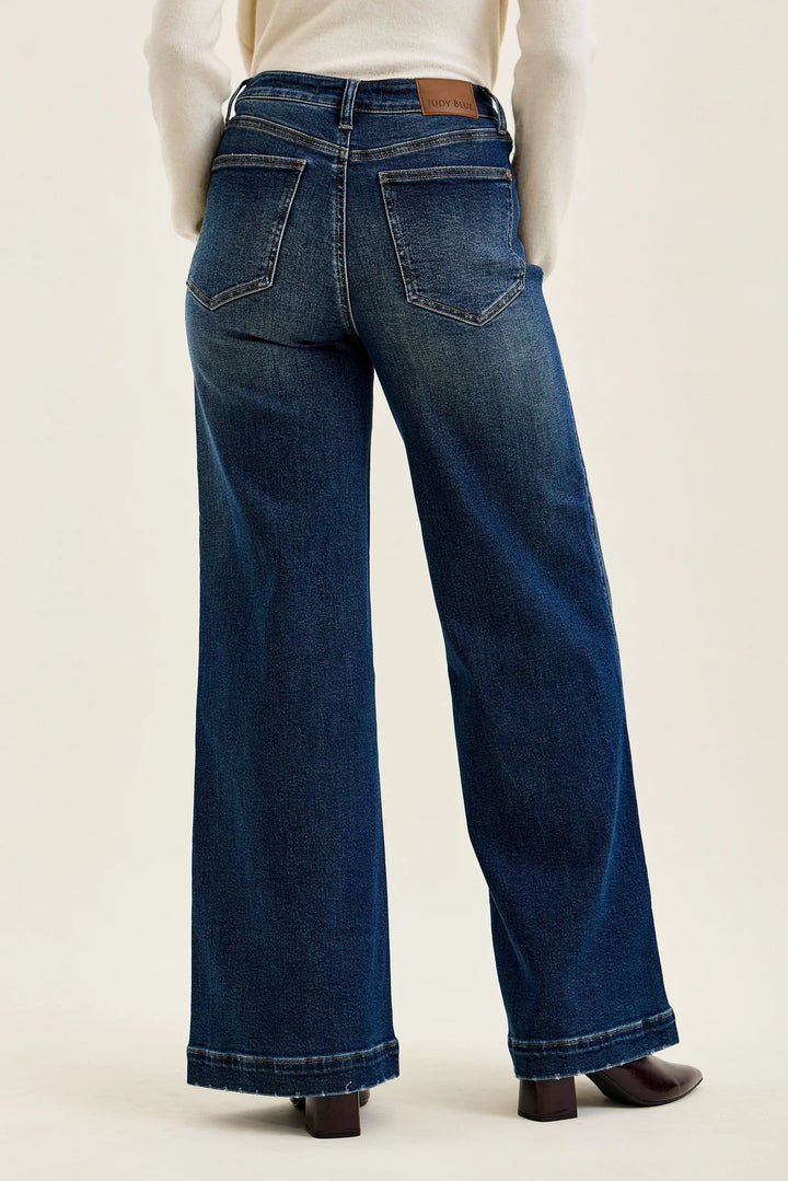 Judy Blue Retro Wide Tab Closure Jeans