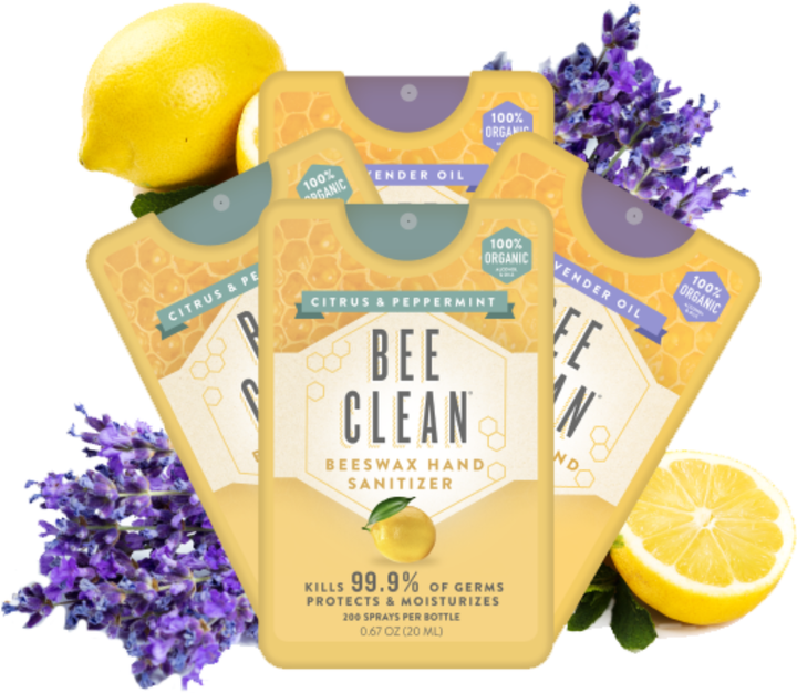 Bee Clean Organic Beeswax Hand Sanitizer - Mini Case
