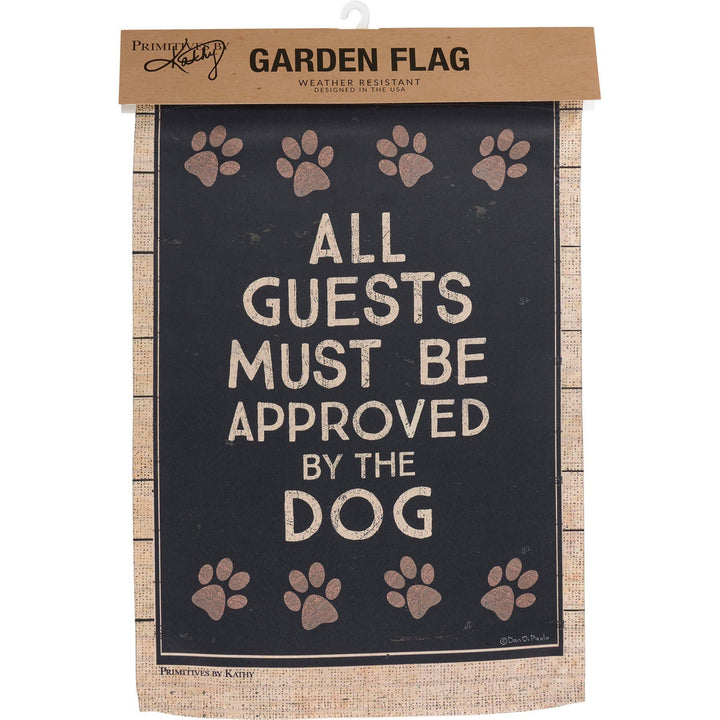 All Guests Approved By Dog Garden Flag