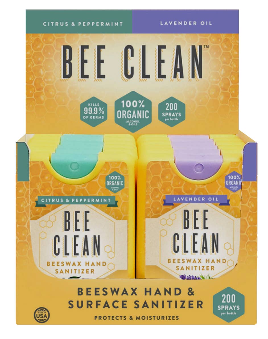 Bee Clean Organic Beeswax Hand Sanitizer - Mini Case