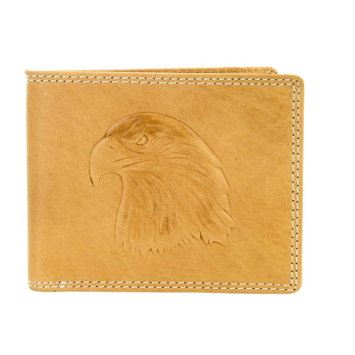 Oil Pull Up Embossed Eagle Bifold Wallet ABB 003