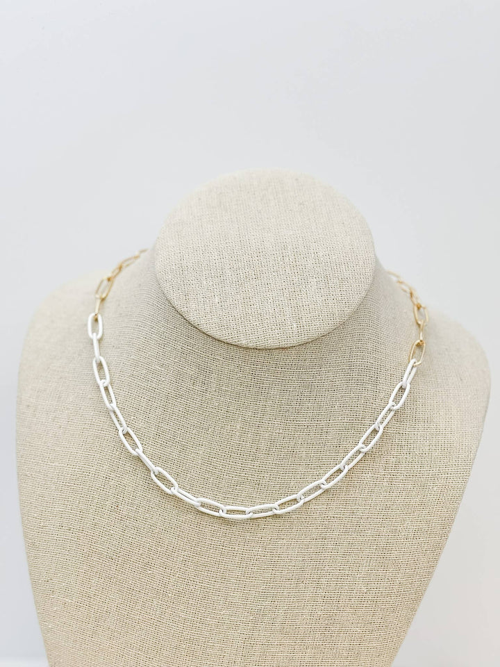 Chunky Chain Link Necklaces in Lavender