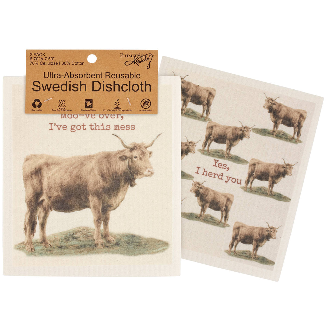 Moove Over I've Got This Mess Swedish Cloth Set