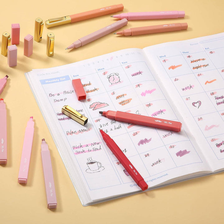 Mr. Pen Aesthetic Highlighters & Pens - 12 Pack