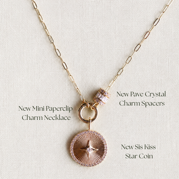 Mini Paperclip Charm Necklace