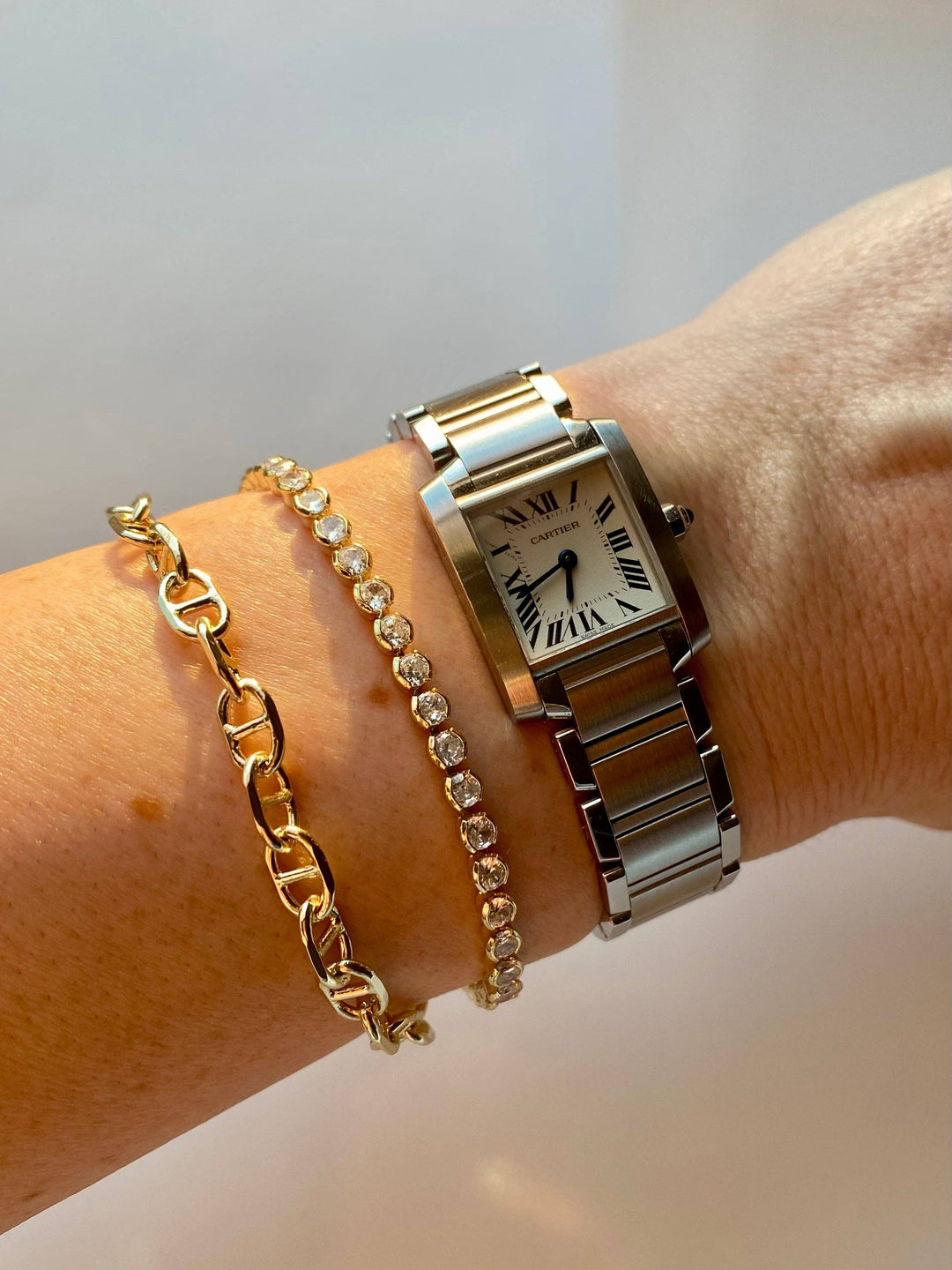 Sophia Snake Chain Bracelet (Style with Charms)