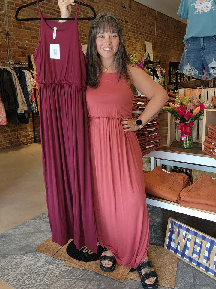 Solid Maxi Dress