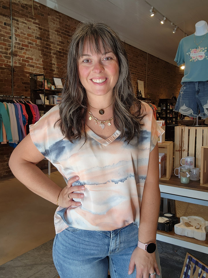 Coral Dolman Blouse