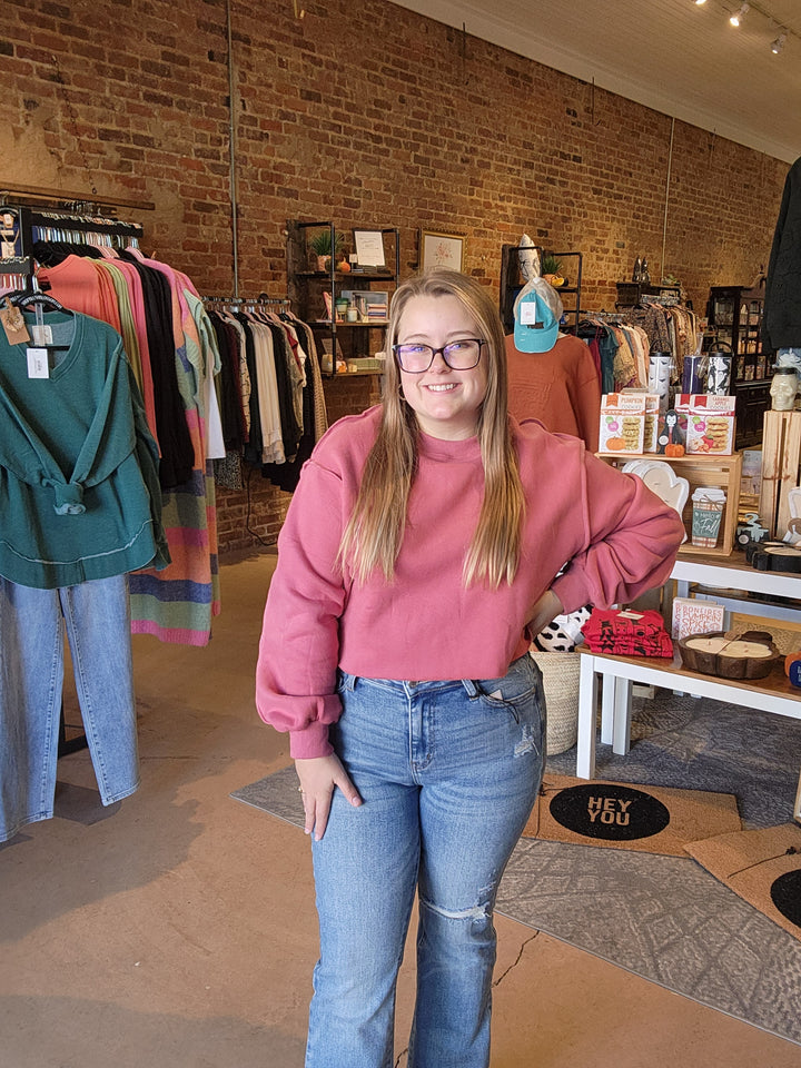 2X Inside Out Cropped Sweatshirt FINAL SALE