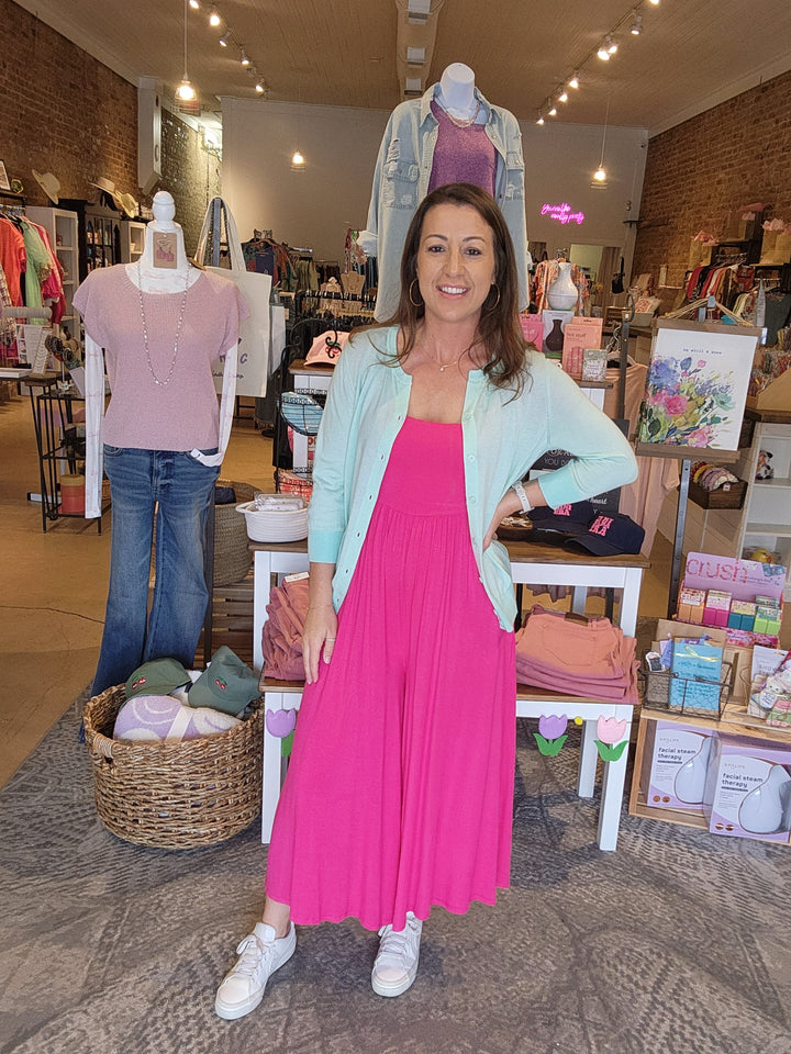 Hot Pink Jumpsuit