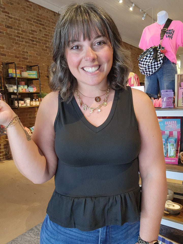 Peplum Butter Tank