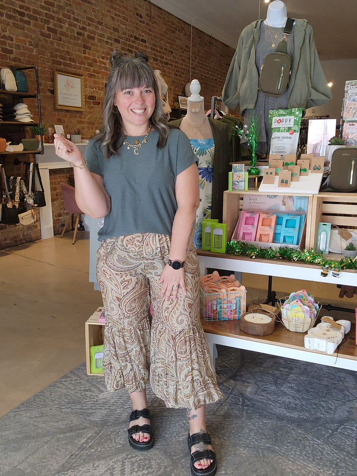 Paisley Printed Pants