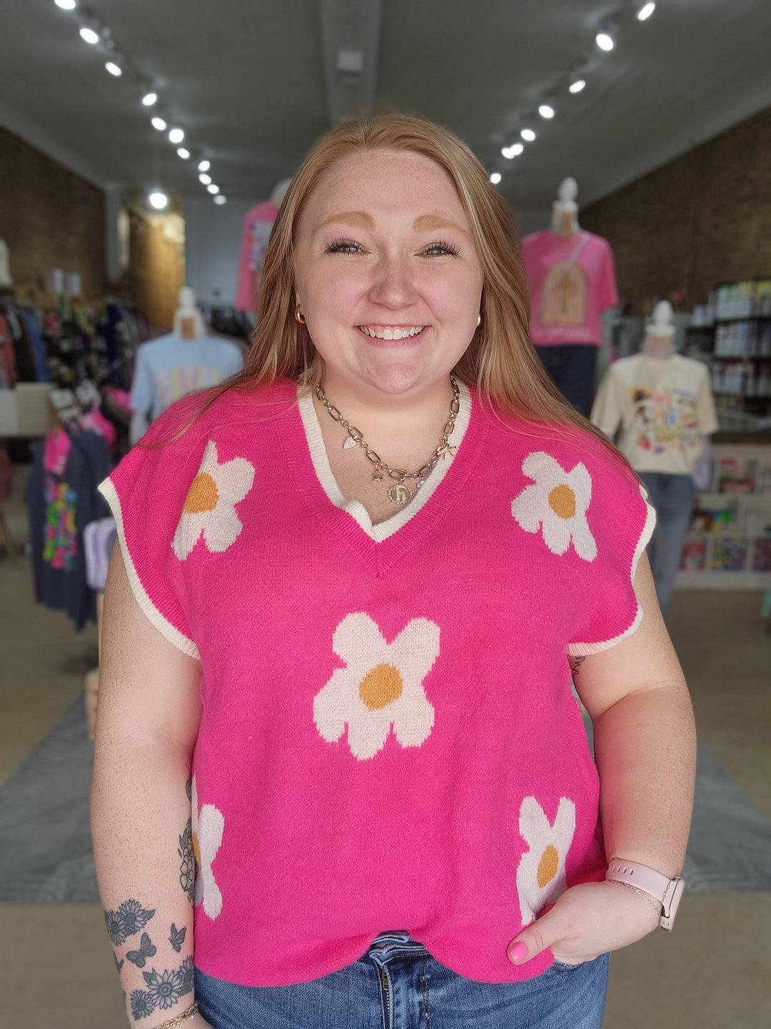 Flower Power Sweater Vest