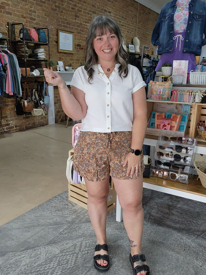 Wildflower Drift Flowy shorts
