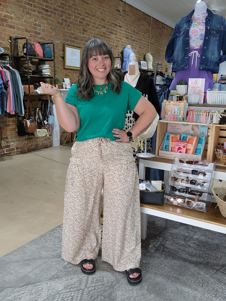 Ditsy Floral Palazzo Pant