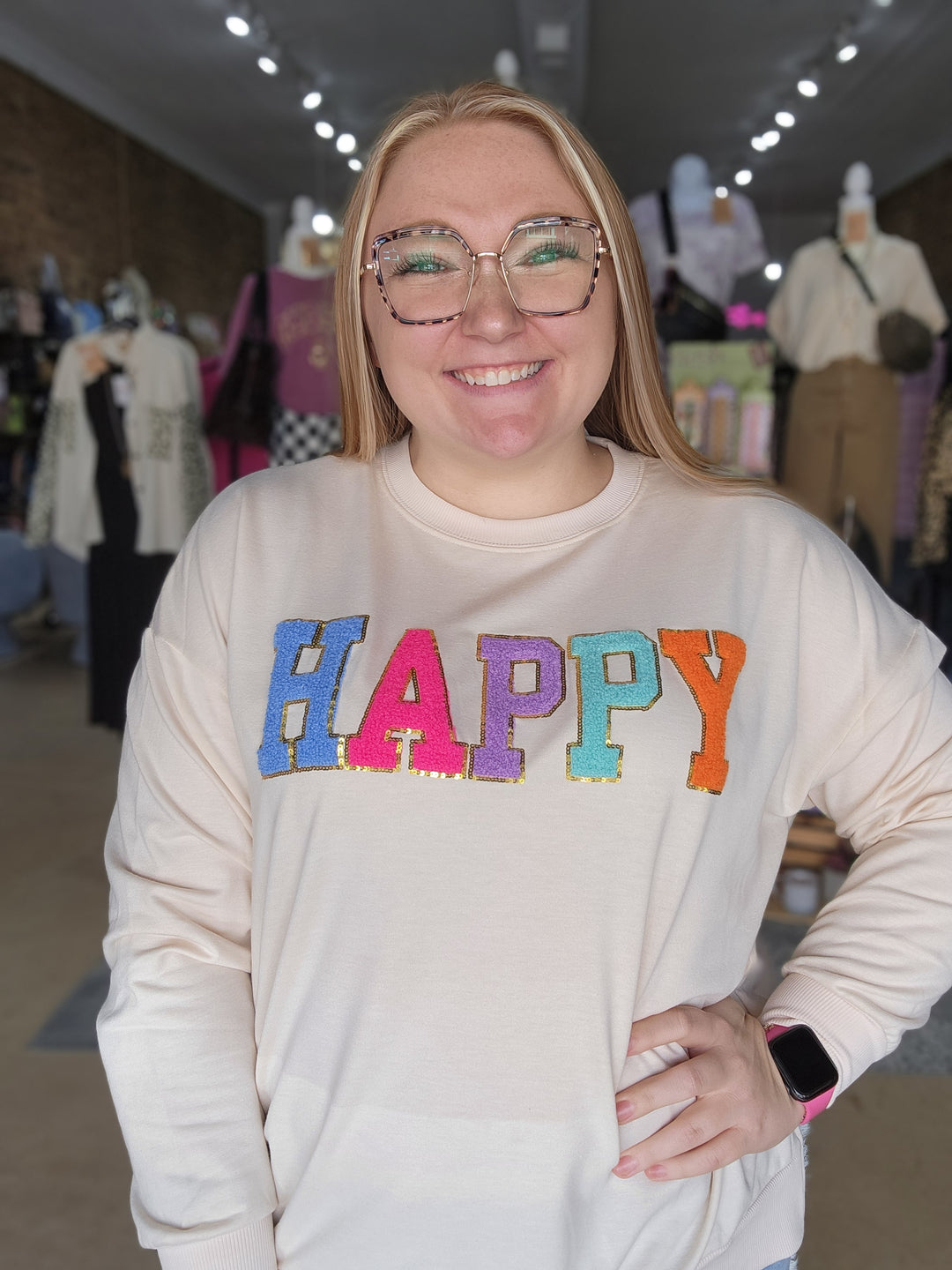 Chenille Patch Pullover