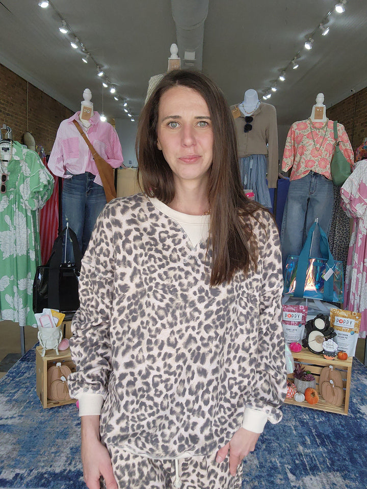 Leopard Print Sweatshirt
