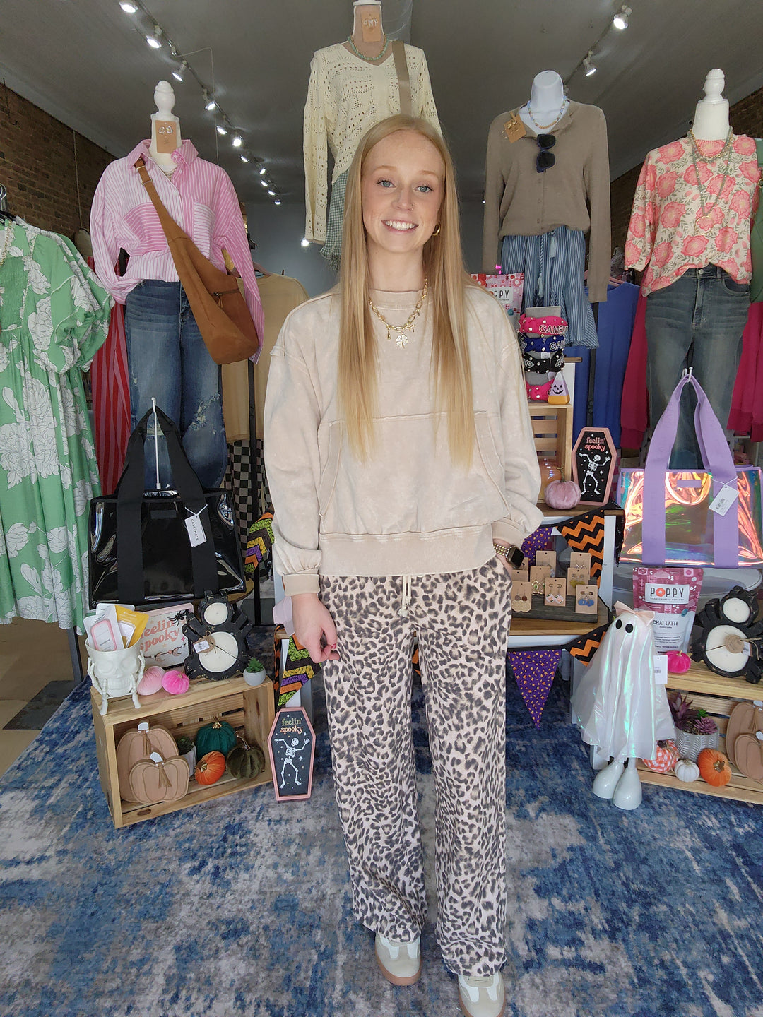 Leopard Print Sweatpants